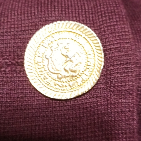 Vintage Adrienne Vittadini Knit Dress Maroon Women's Size 8 - Picture 8 of 10